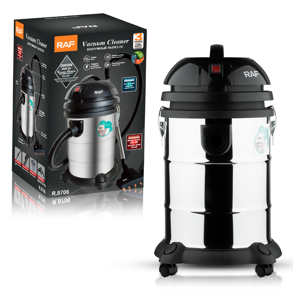 RAF European standard cross-border dry Vacuum cleaner, home and hotel super strong suction power, high-power handheld bucket vacuum cleaner R.8706 pic 6