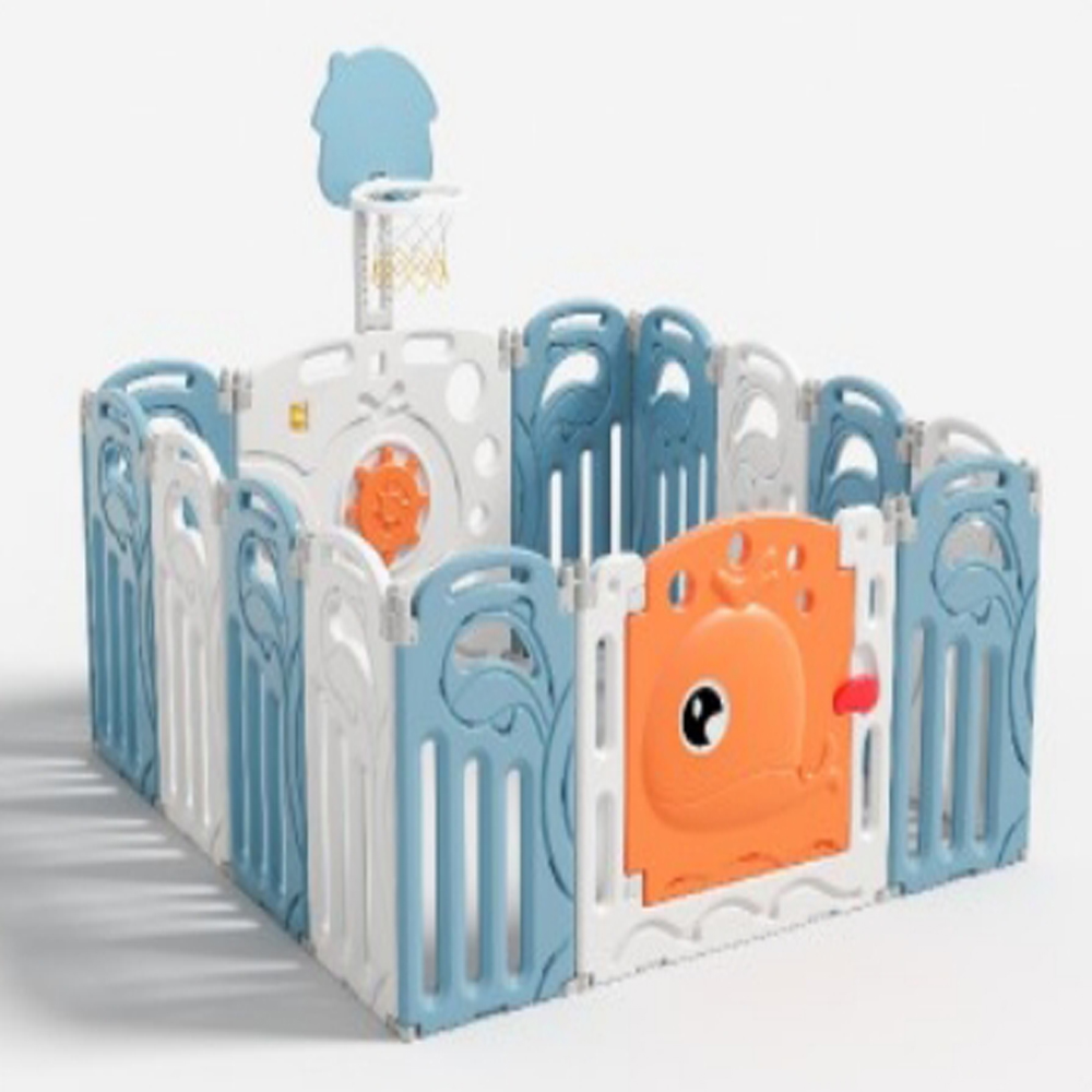 Collapsible indoor home children's fence small game anti-collision soft fence baby baby toddler protective fence Hualong factory direct sales Item Picture