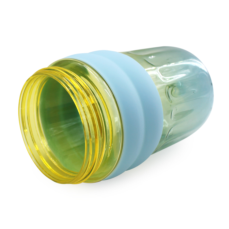 Creative summer new high-temperature resistant plastic cup, fresh and simple flip lid direct drinking cup, creative cold preservation coffee cup, high appearance level, dual-drinking portable cup details Picture