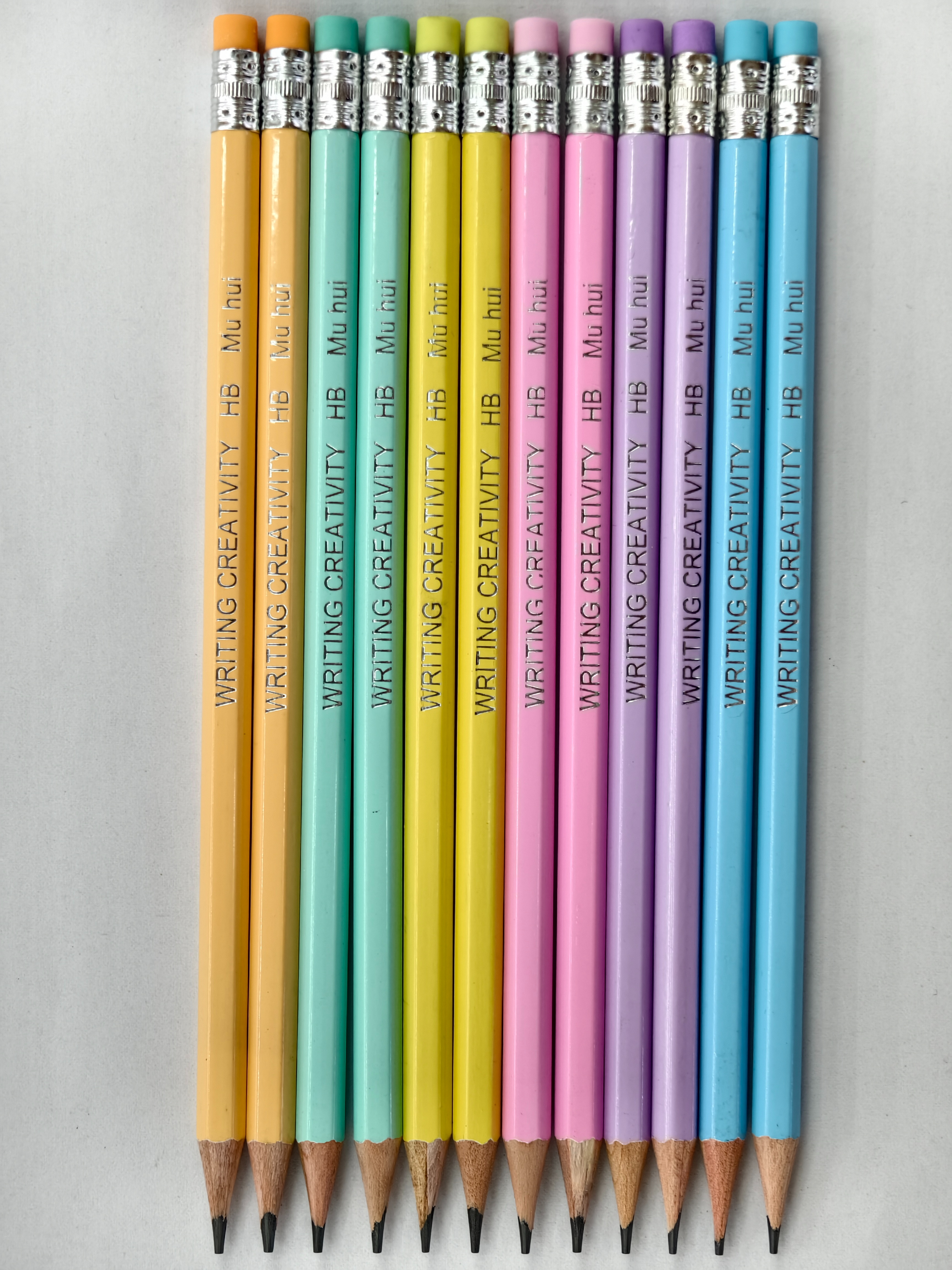 Muhui Macaron Color HB pencils, specially designed for primary school students' exams and children's kindergartens, 12-piece set Application Scenario