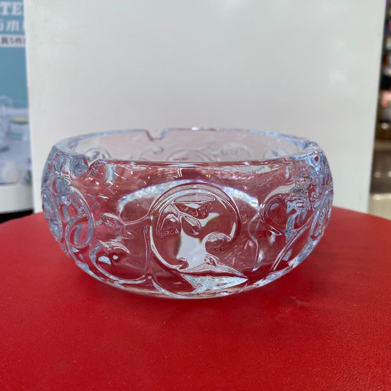 烟灰缸家用 客厅创意个性水晶玻璃烟灰缸欧式大号办公室烟缸北欧