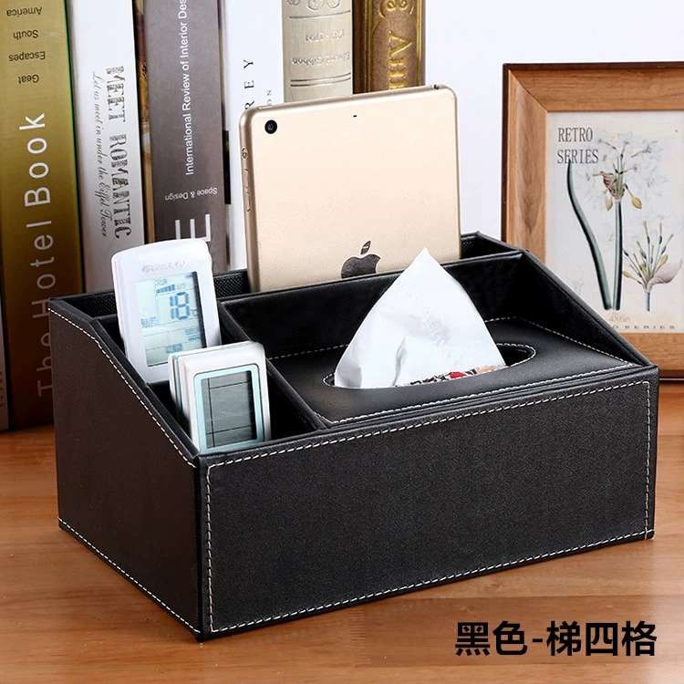 创意家用电脑多功能纸巾盒客厅茶几抽纸盒简约遥控器收纳盒定制 详情图7