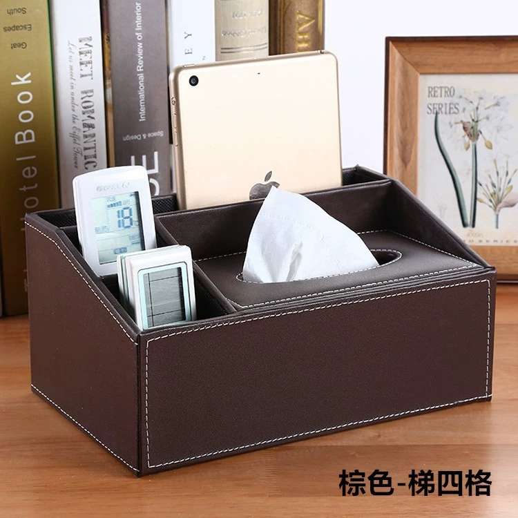 创意家用电脑多功能纸巾盒客厅茶几抽纸盒简约遥控器收纳盒定制 详情图9