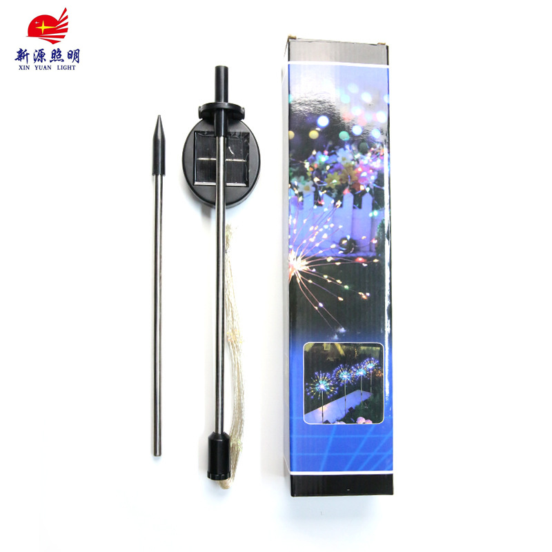 led solar ground insert smoke flower lights, dandelion light strings, outdoor festival courtyard garden decoration, copper wire lawn lights Application Scenario