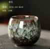 Kunkun Ceramic kiln transformation tea cups, ceramic Gongfu tea sets, single cups, Tenmoku glaze Jian cups, master cups, tea cups, tasting cups, egg-shaped small tea bowls, ceramic cups Application Scenario