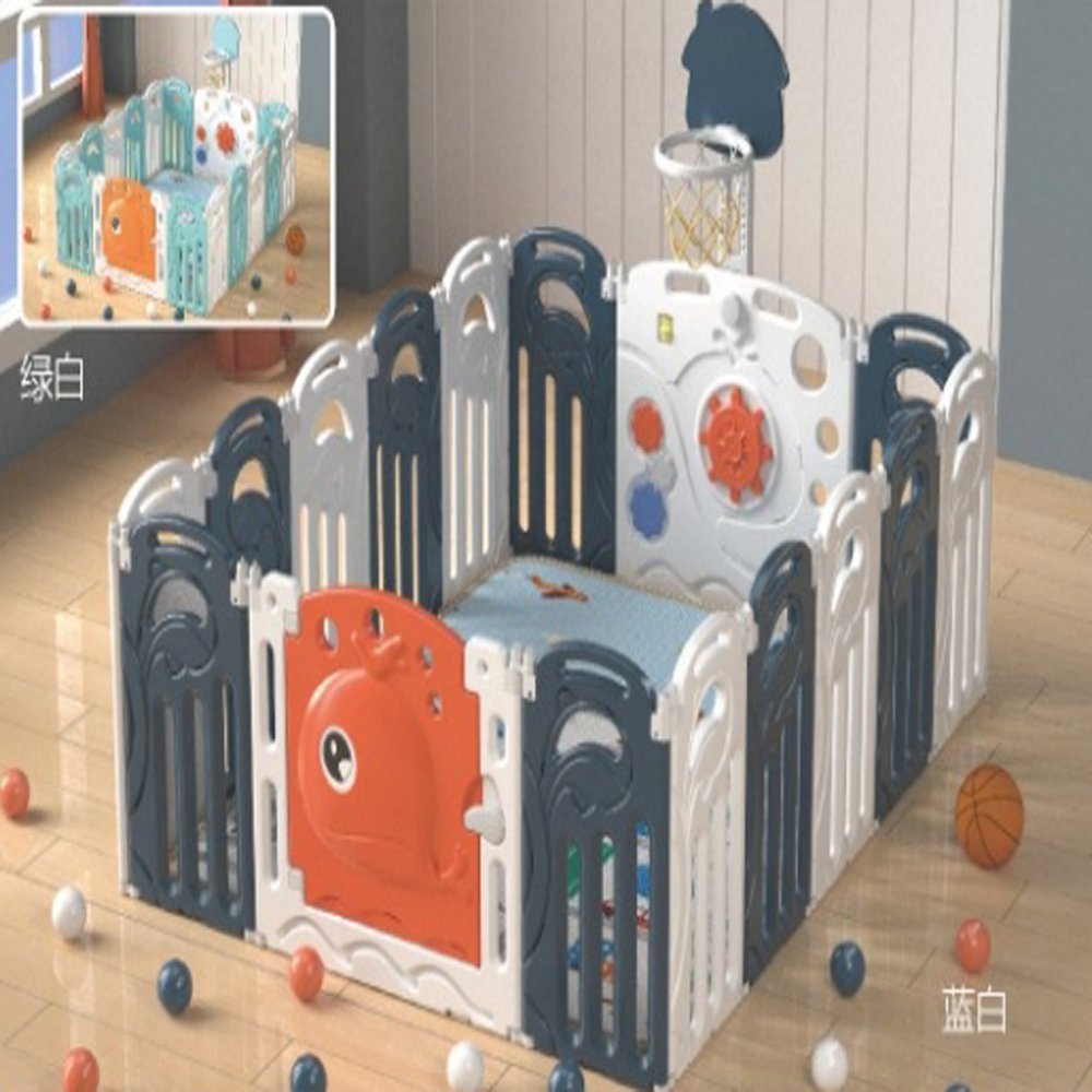 Collapsible indoor home children's fence small game anti-collision soft fence baby baby toddler protective fence Hualong factory direct sales details Picture