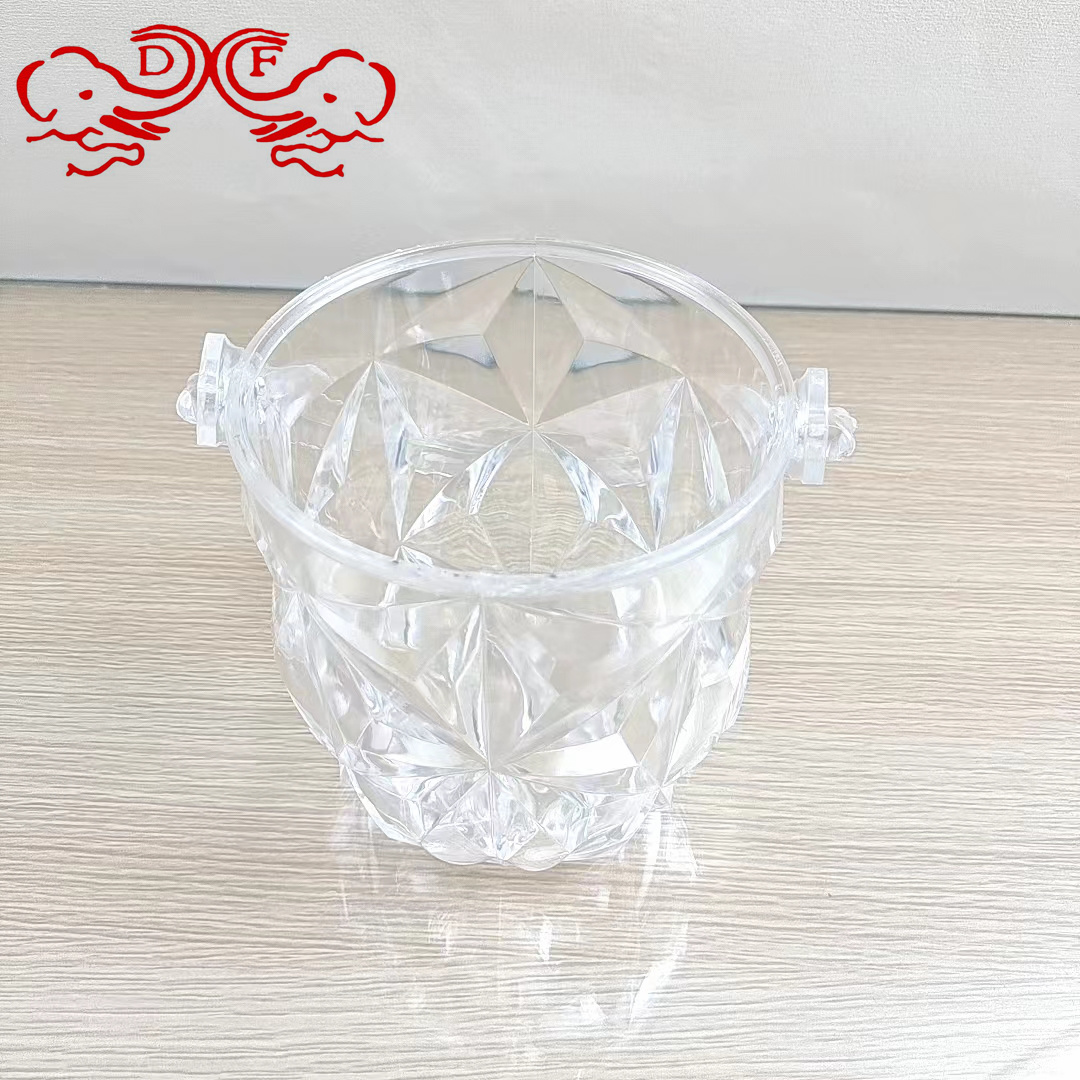 DF99338 acrylic ice bucket, bar, KTV plastic ice bucket, transparent diamond ice granule bucket, Champagne bucket, Beer bucket, DF TRADINGHOUSE Specification image