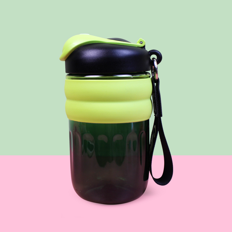 Creative summer new high-temperature resistant plastic cup, fresh and simple flip lid direct drinking cup, creative cold preservation coffee cup, high appearance level, dual-drinking portable cup Item Picture