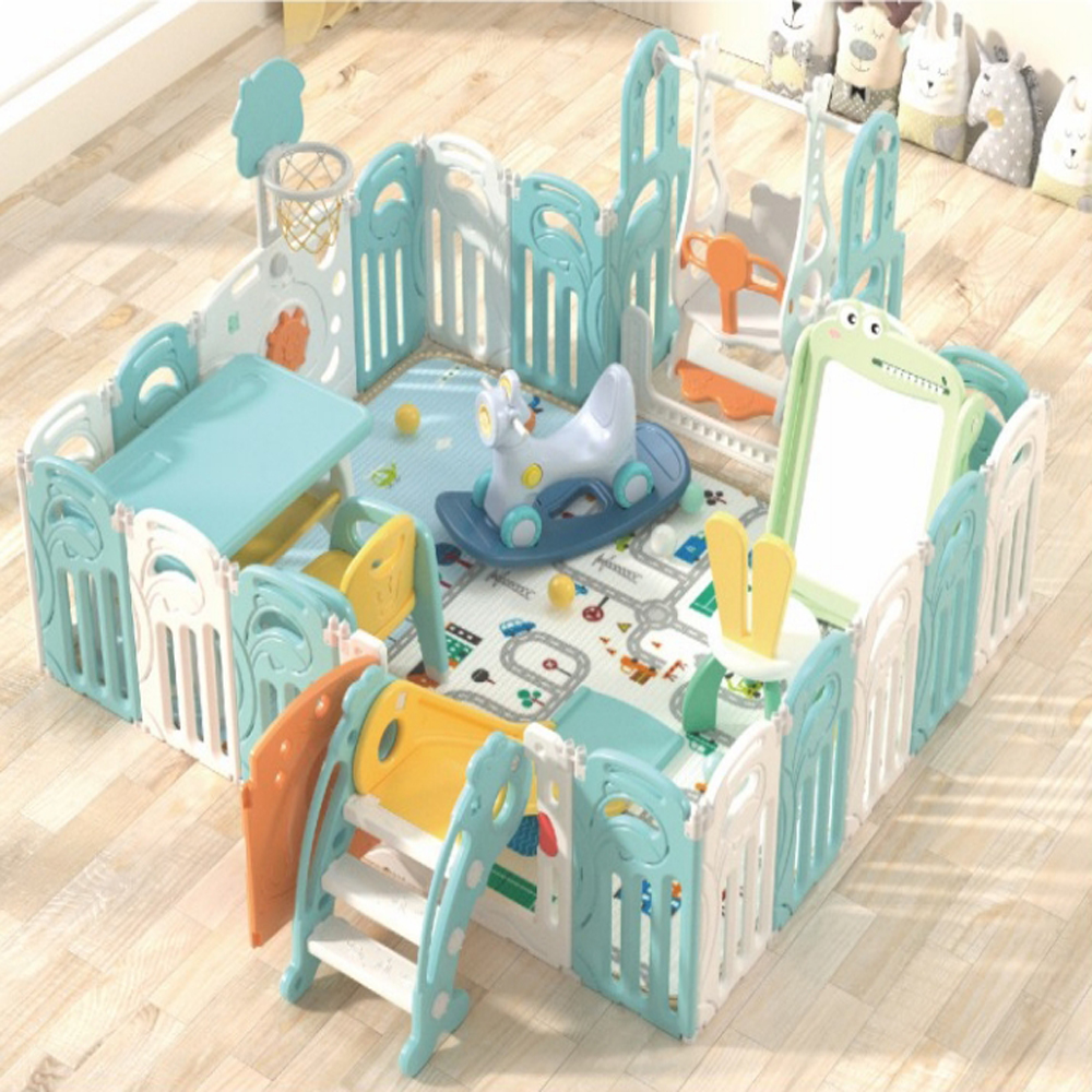 Collapsible indoor home children's fence small game anti-collision soft fence baby baby toddler protective fence Hualong factory direct sales full figure