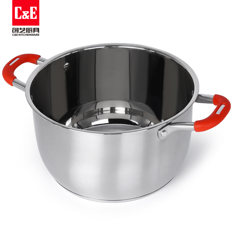 C&E Creative Steamer 304 stainless steel, double-layer multi-functional pot with top steaming and bottom boiling, large capacity, kitchenware for home use Item Picture
