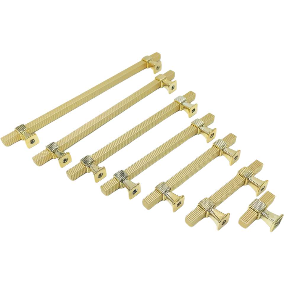 New modern two-color square aluminum tube handle, light luxury European-style wardrobe, cabinet door handle, drawer, shoe cabinet furniture hardware handle, furniture handle Application Scenario