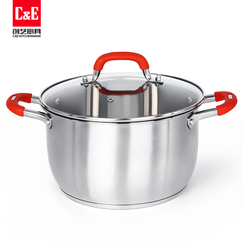 C&E Creative Steamer 304 stainless steel, double-layer multi-functional pot with top steaming and bottom boiling, large capacity, kitchenware for home use pic 7