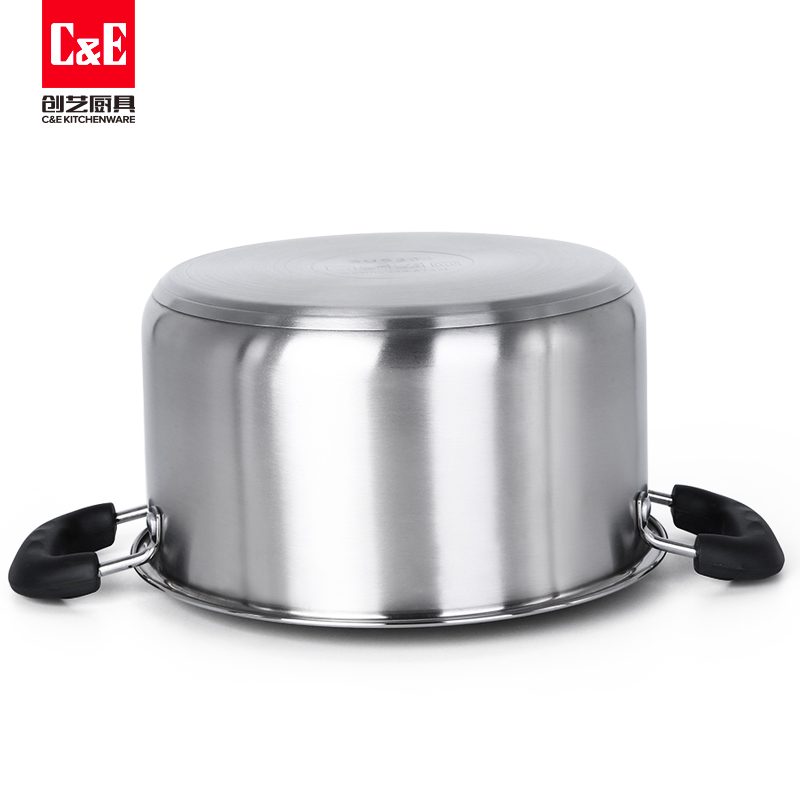 C&E Creative Steamer, made of 304 stainless steel, is a double-layer large-capacity multi-functional soup pot with a double-layer bottom for steaming and boiling. It is a kitchenware for home use pic 7