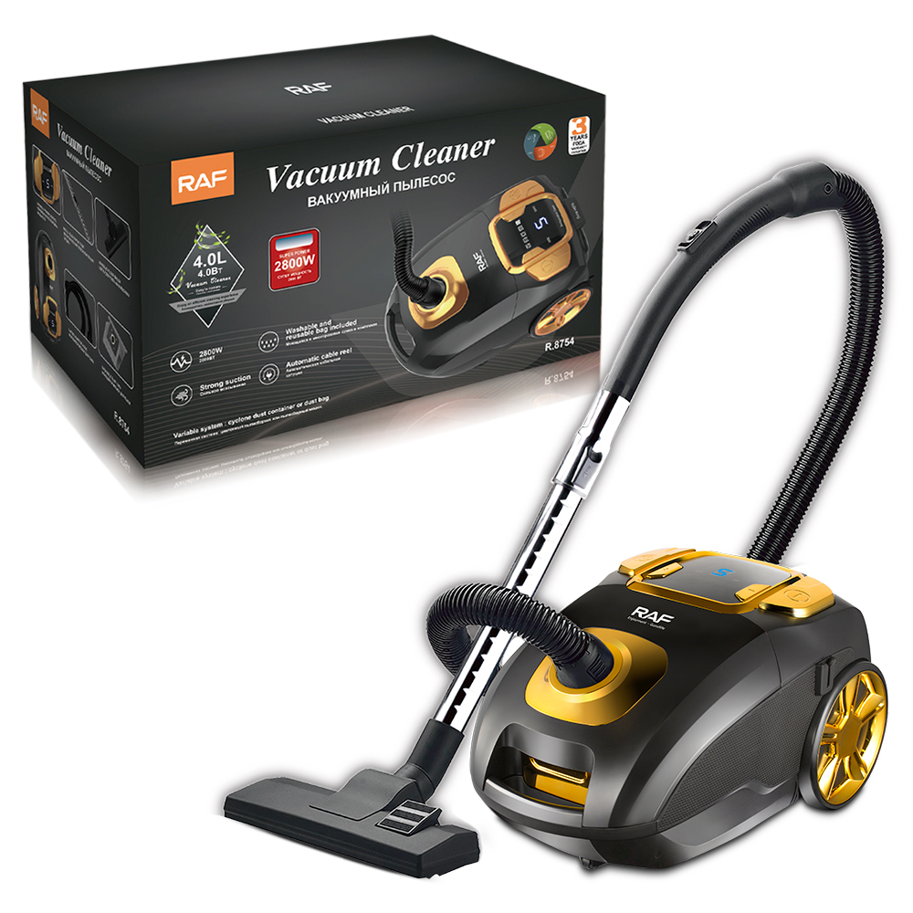RAF European standard cross-border high suction power digital display electronic screen vacuum cleaner, high-power handheld powerful portable R.8754 details Picture