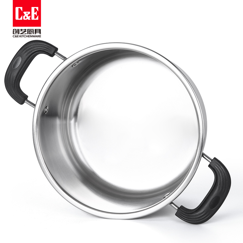 C&E Creative Steamer, made of 304 stainless steel, is a double-layer large-capacity multi-functional soup pot with a double-layer bottom for steaming and boiling. It is a kitchenware for home use pic 14