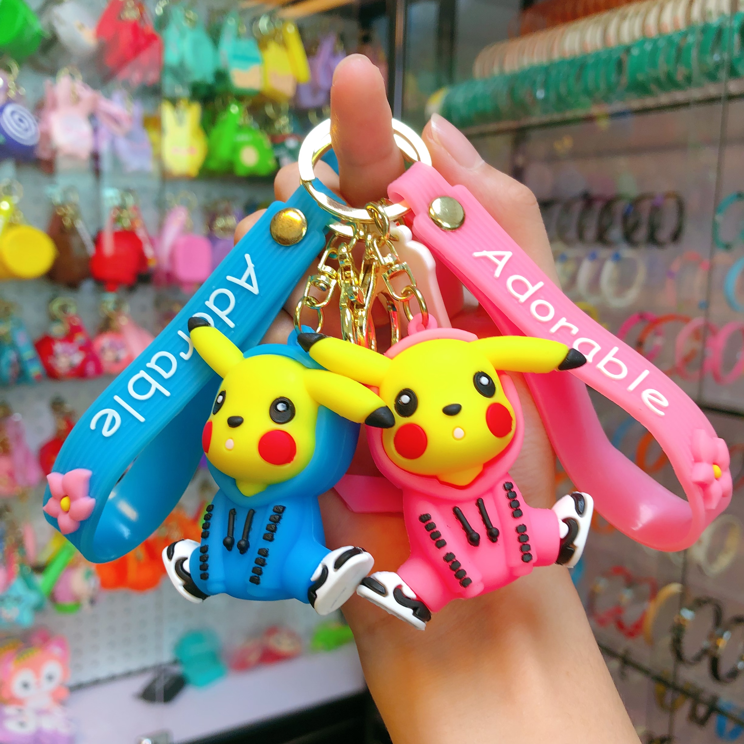 Cartoon hoodie, Pikachu keychain pendant, Pokemon figurine couple, ins car schoolbag gift pendant, cartoon hoodie, Pikachu keychain pendant, Pokemon figurine couple, ins car schoolbag gift Specification image
