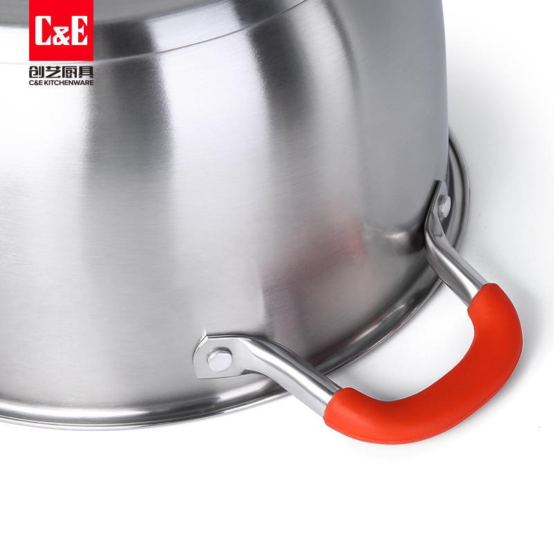 C&E Creative Steamer 304 stainless steel, double-layer multi-functional pot with top steaming and bottom boiling, large capacity, kitchenware for home use pic 3