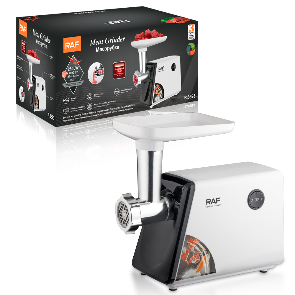 RAF European Standard cross-border household meat grinder, small electric sausage stuffing machine, automatic multi-functional commercial desktop meat grinder R.3393 details Picture