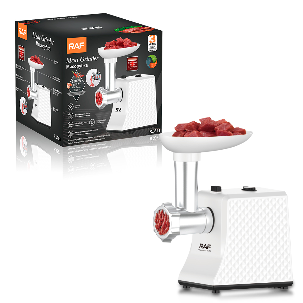 RAF European Standard Cross-border meat grinder, multi-functional household food processor, minced vegetable and sausage blender R.3391 details Picture