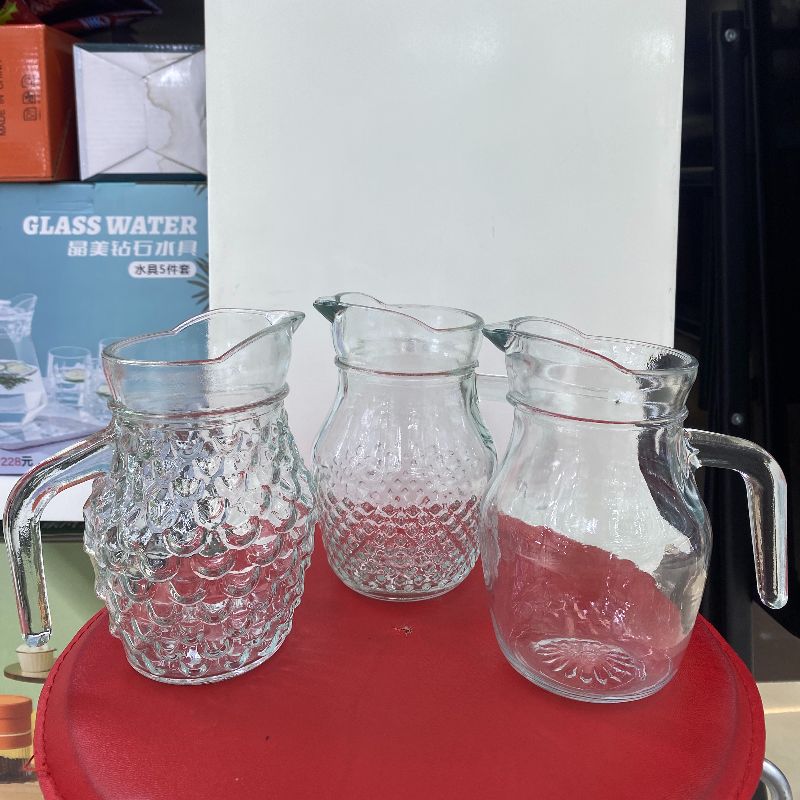 加厚洋酒小扎壶 玻璃调酒器 KTV白酒红酒分酒器分酒壶醒酒器500ml