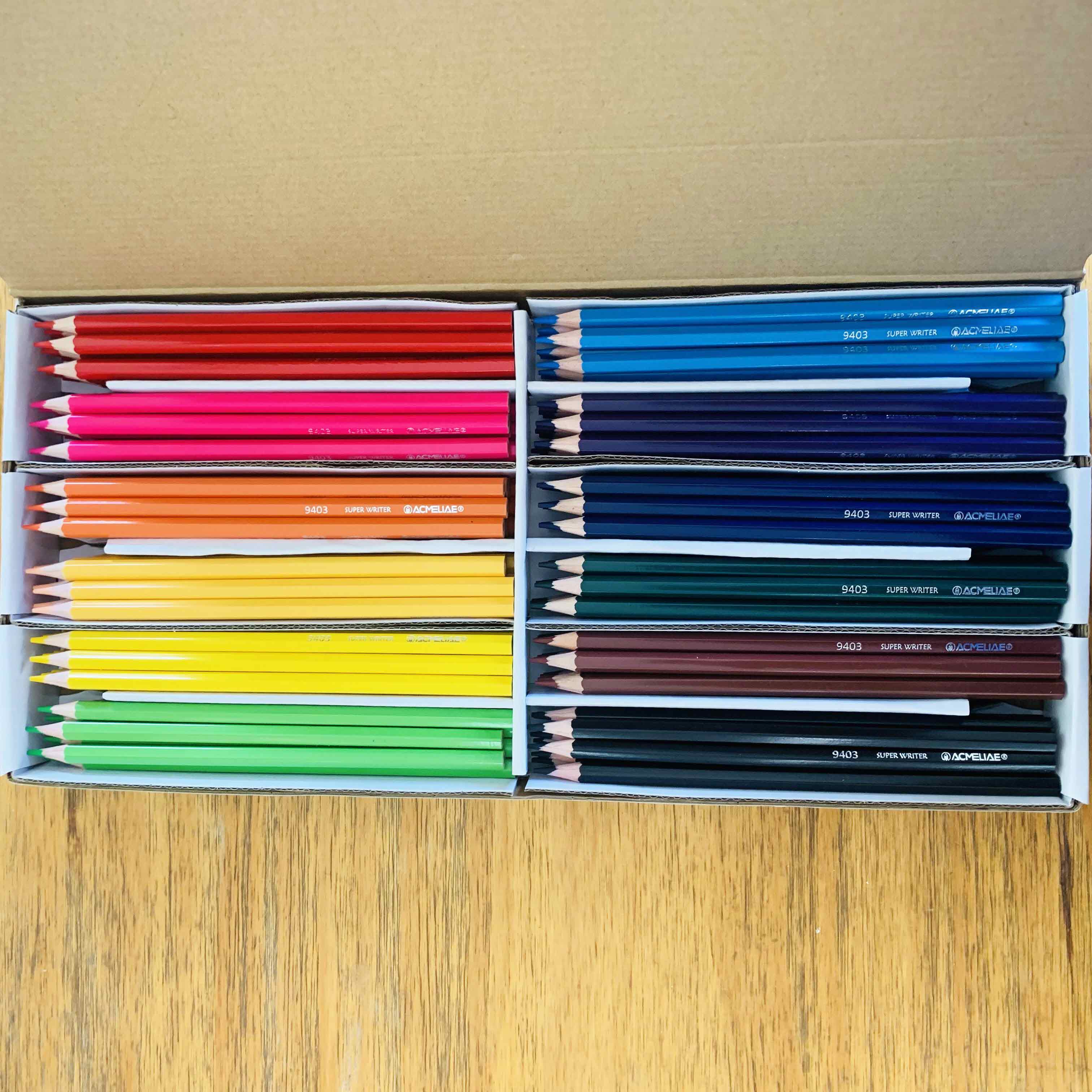 ACMELIAE 43113 -144 pcs class pack hexagonal colored pencils Specification drawing