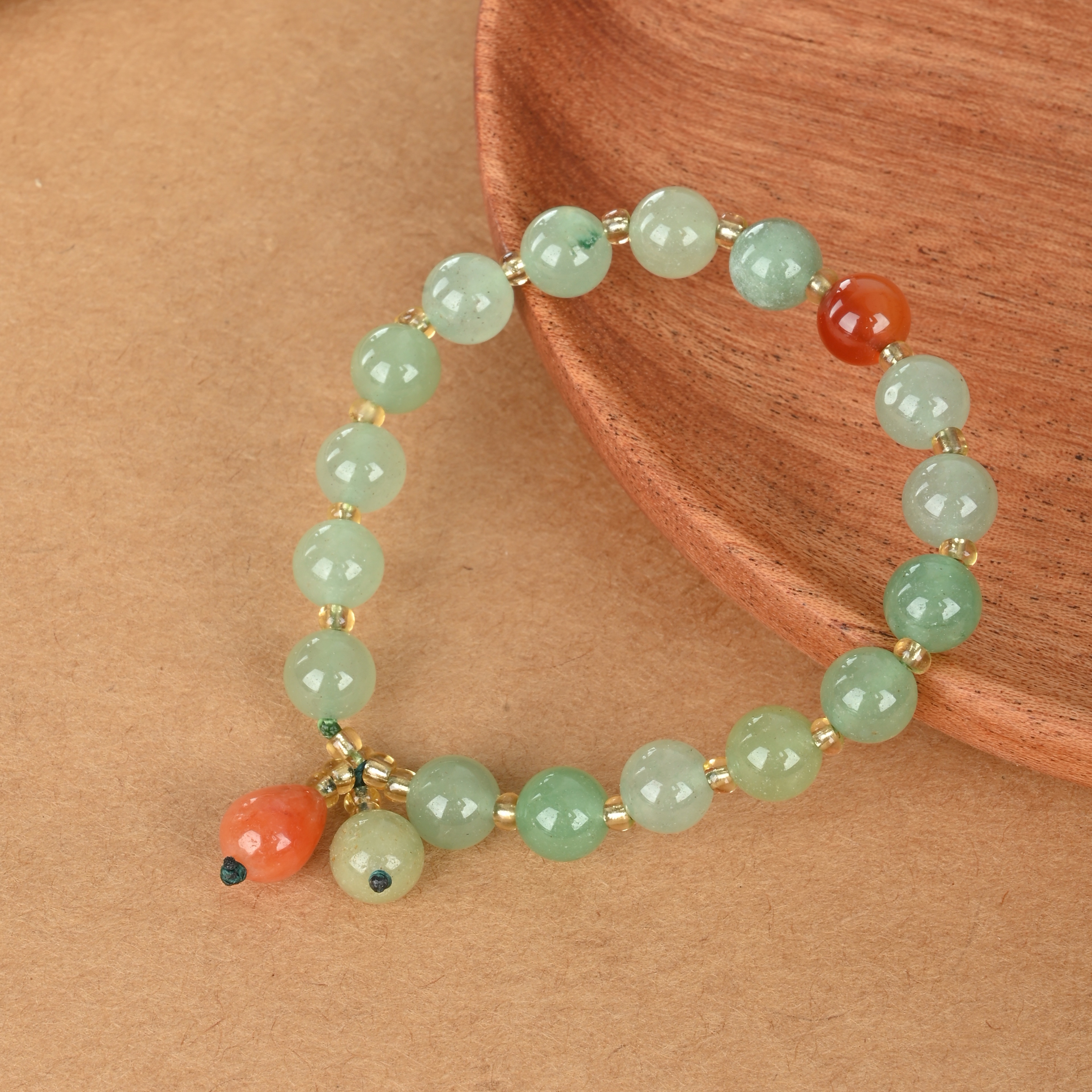 East Ling Jade Bracelet Single Ring Female Buddhist Beads String Scenic Spot Hot Jewelry Wholesale details Picture
