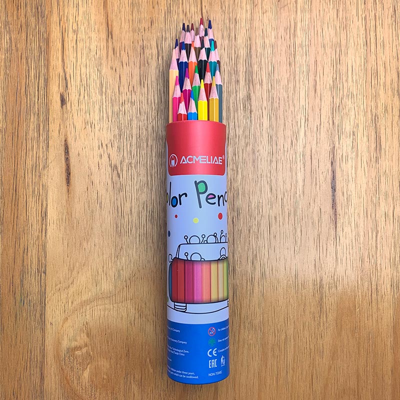 ACMELIAE7" 24C Super Quality Color Pencil Metal Tube-Hexagon details Picture