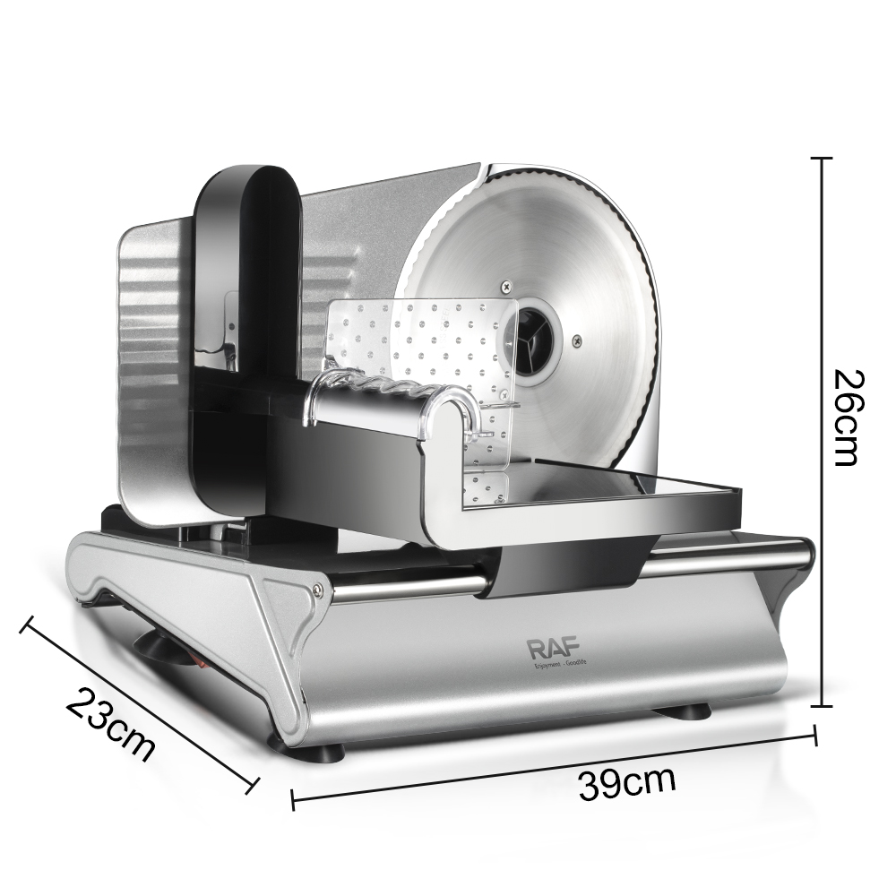 RAF European standard electric meat slicer, slicer, vegetable cutter, household multi-functional kitchen meat slicer, commercial slicer, R.8800 pic 2