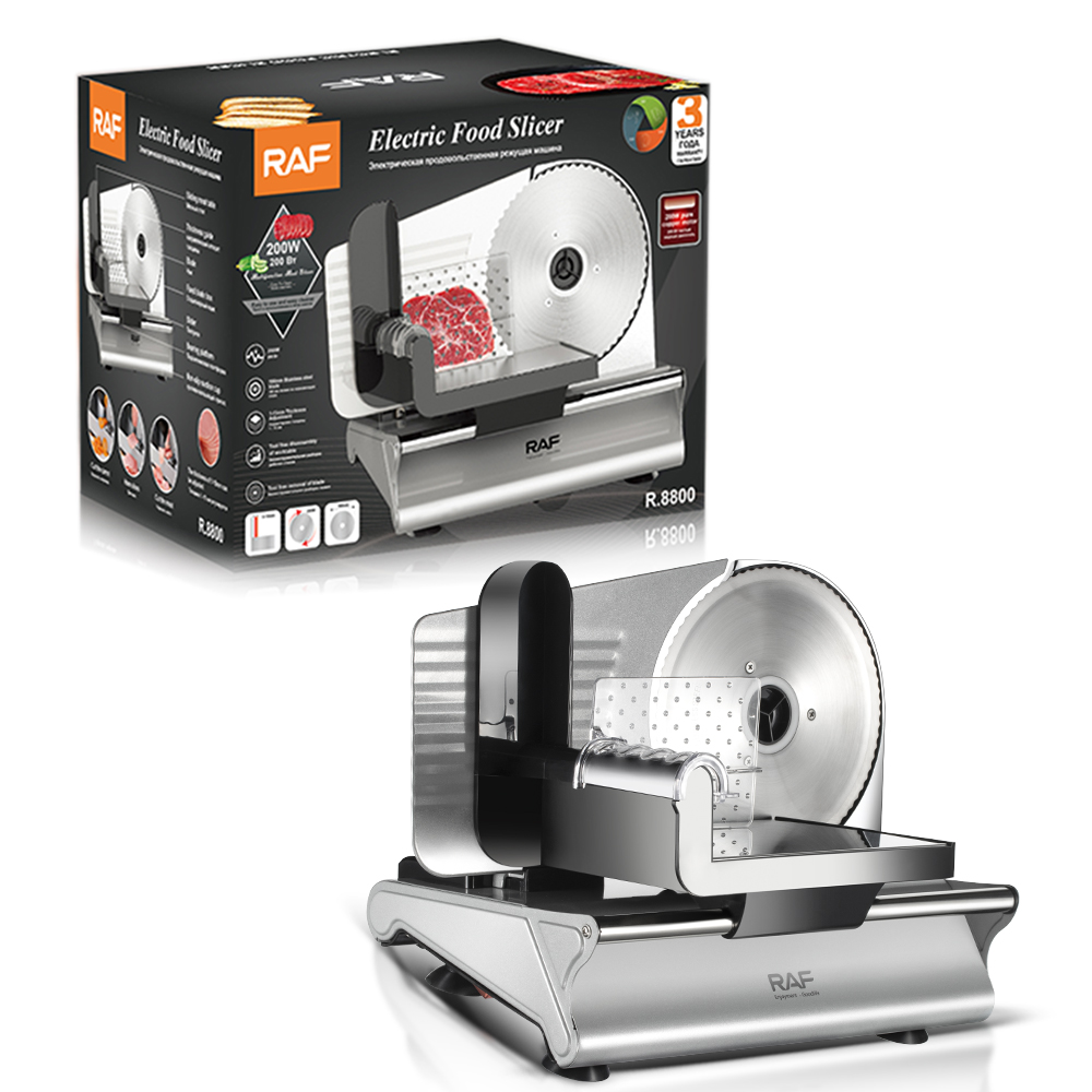 RAF European standard electric meat slicer, slicer, vegetable cutter, household multi-functional kitchen meat slicer, commercial slicer, R.8800 pic 5
