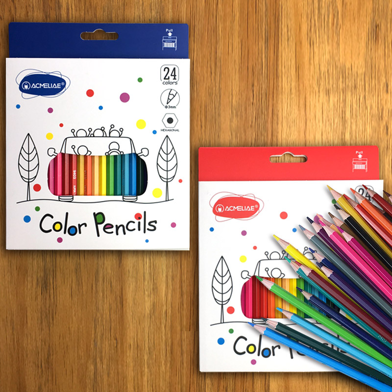 ACMELIAE 24 colors Hexagonal Color Pencil 9403-24 full figure