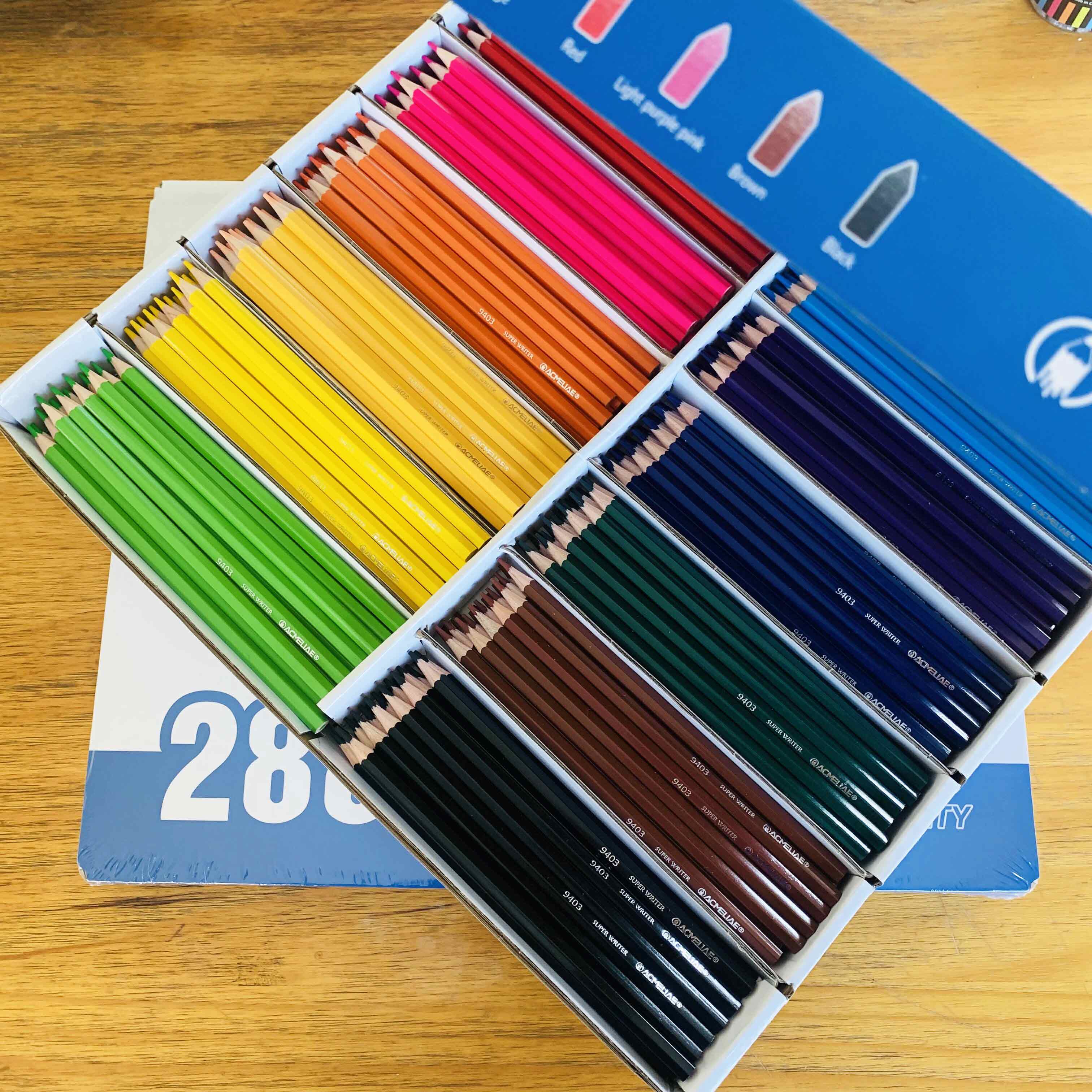ACMELIAE 43242 - 7”288 pcs class pack coloring pencils details Picture