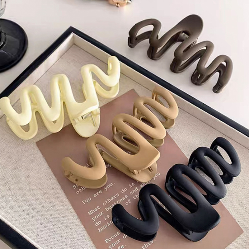 2024年新款发夹女后脑勺抓夹大号鲨鱼夹高级感发抓发卡头发夹批发