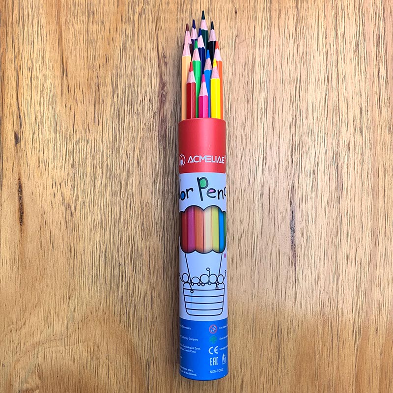 ACMELIAE7" 12C Super Quality Color Pencil Metal Tube-Hexagon details Picture