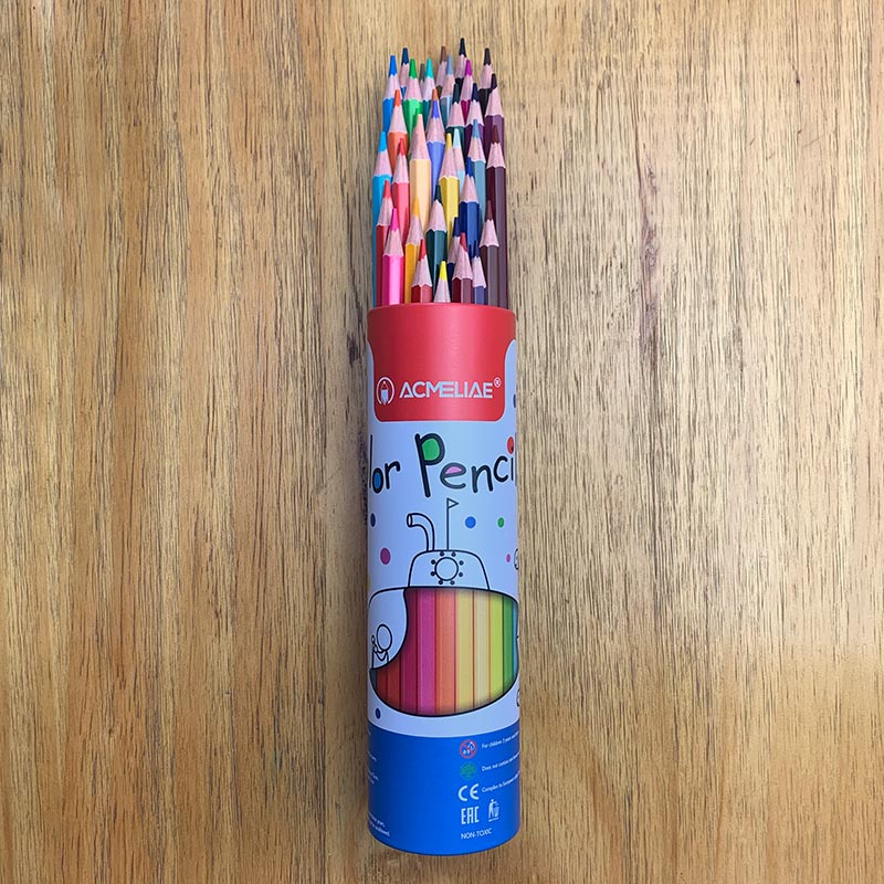 ACMELIAE 9801-36PCS Color Pencil Metal Tube-Hexagon details Picture