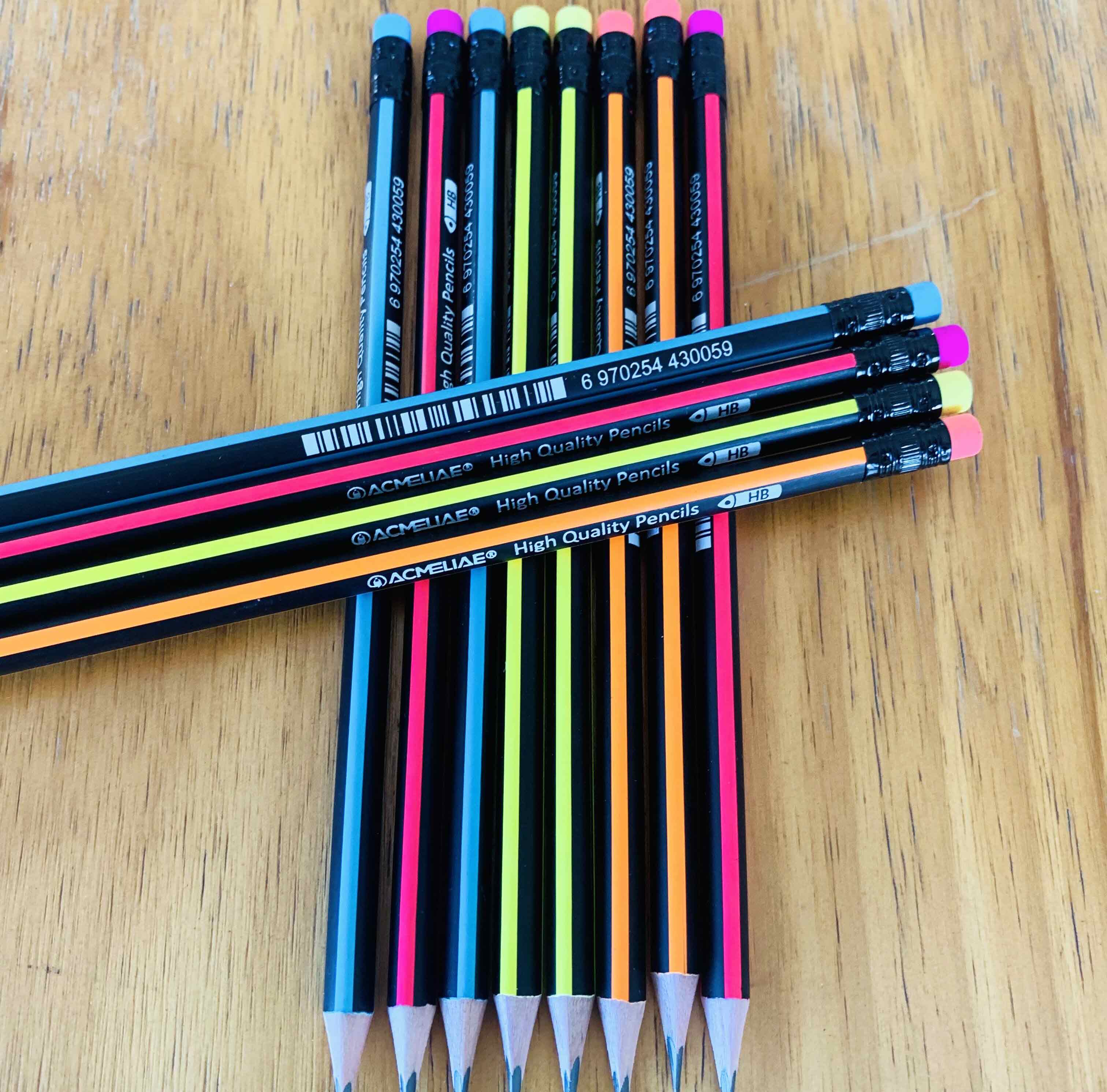 ACMELIAE 12 PCS HB pencil sharpened/ with eraser 43011 Specification drawing