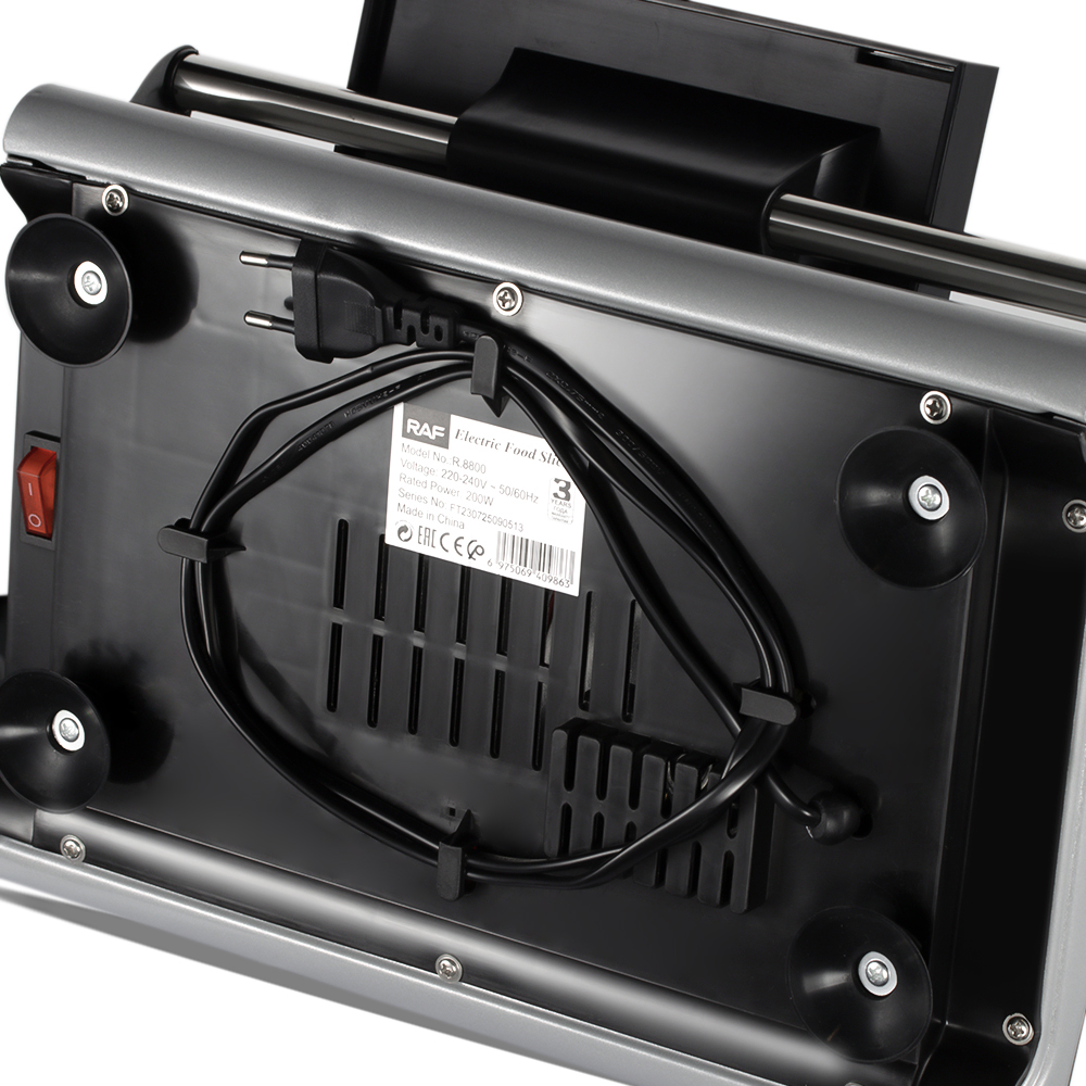 RAF European standard electric meat slicer, slicer, vegetable cutter, household multi-functional kitchen meat slicer, commercial slicer, R.8800 pic 10