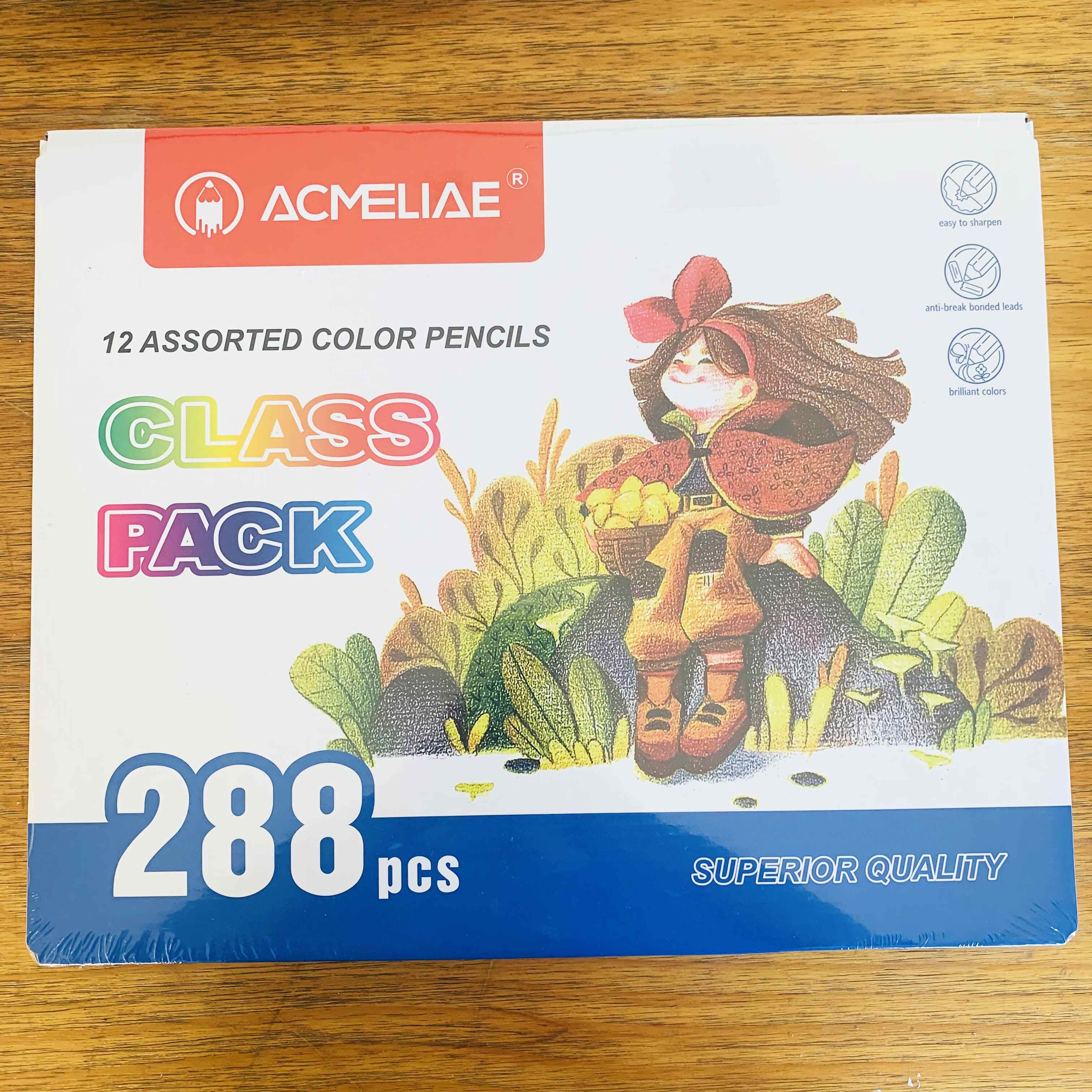 ACMELIAE 43242 - 7”288 pcs class pack coloring pencils full figure