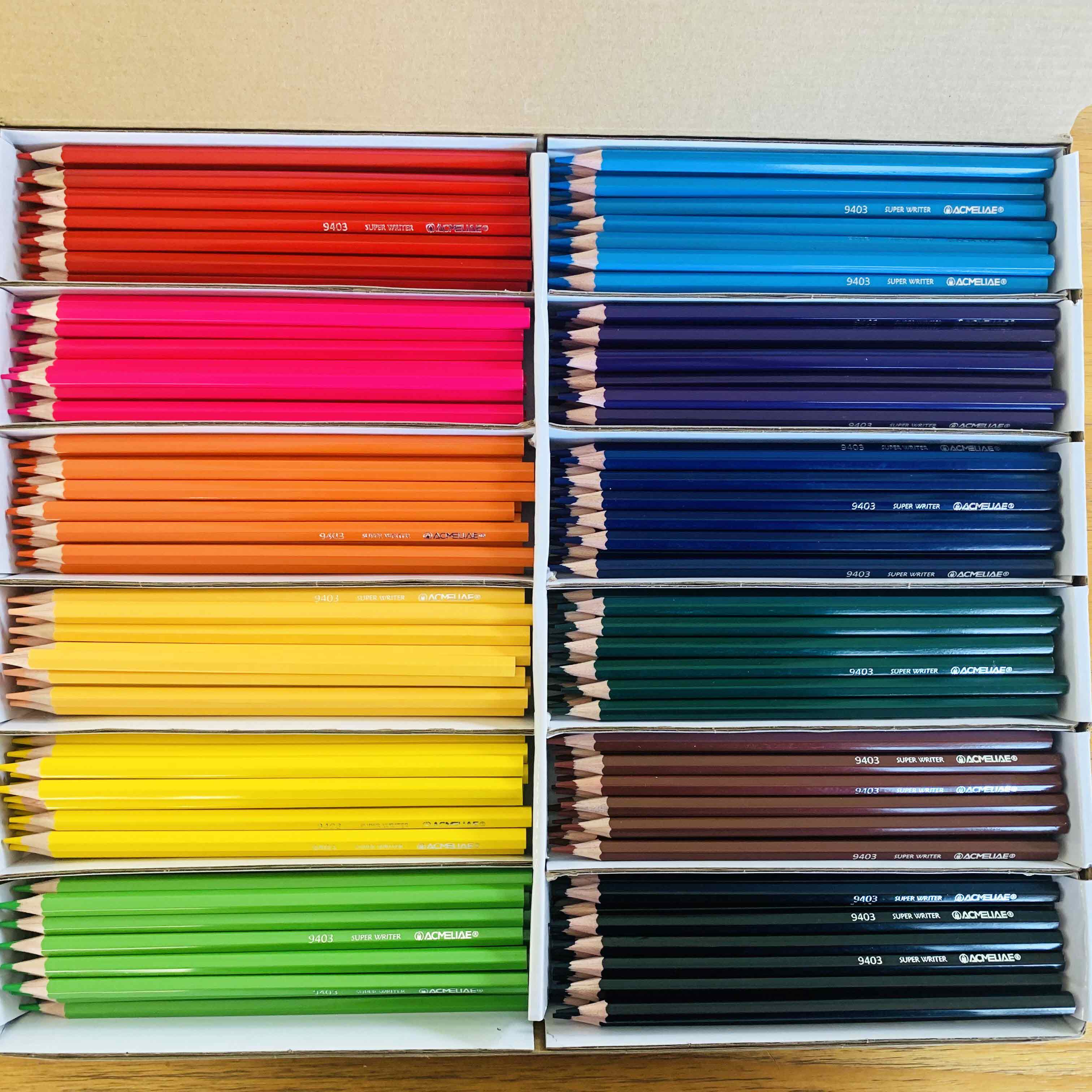 ACMELIAE 43242 - 7”288 pcs class pack coloring pencils Specification drawing