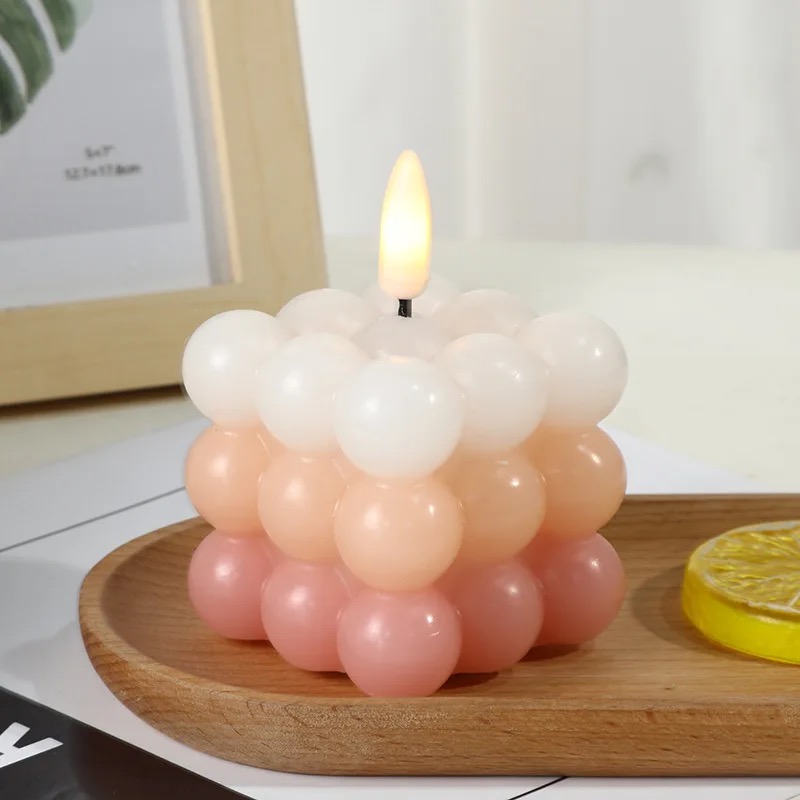 Instags-style high-end electronic candle lamps, romantic atmosphere, proposal and confession ambience, ritualistic birthday decoration Application Scenario