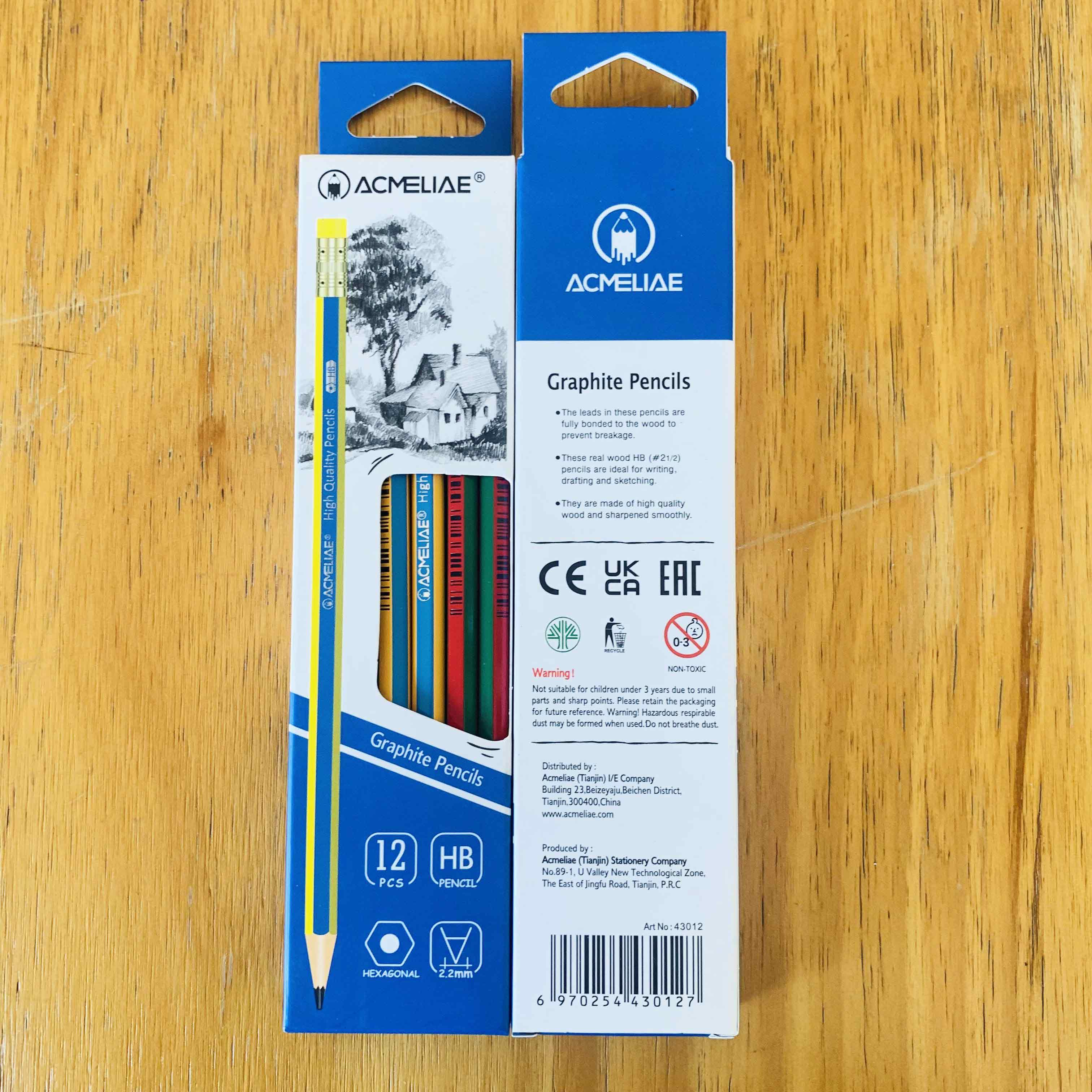 ACMELIAE Two-color drawing pencil / with eraser 43012 details Picture
