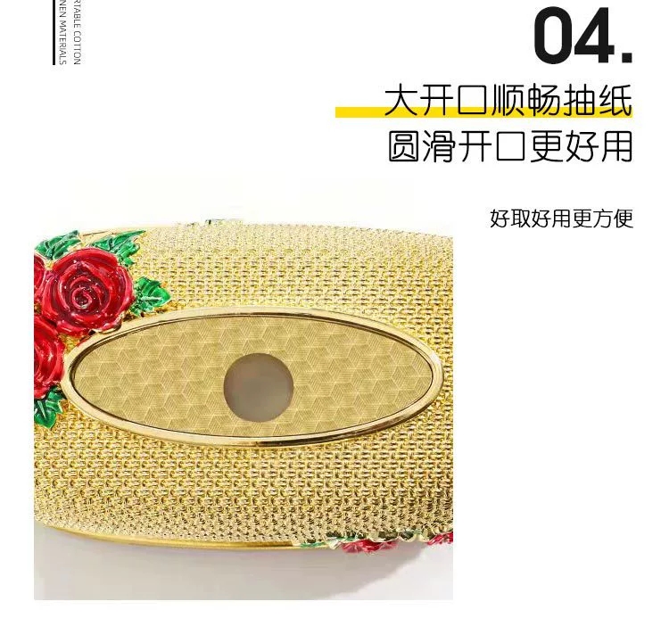 Tissue box, high-end and light luxury living room, new high-end acrylic waterproof, hotel office dining table decoration detail image 4