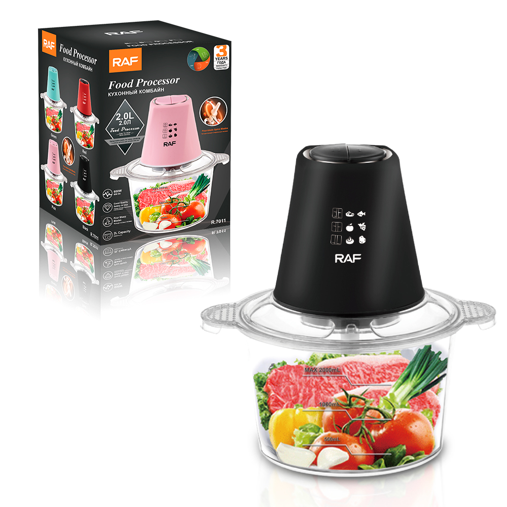 RAF European-style electric meat grinder, household fully automatic blender, kitchen processor, complementary food machine R.7011 Specification drawing
