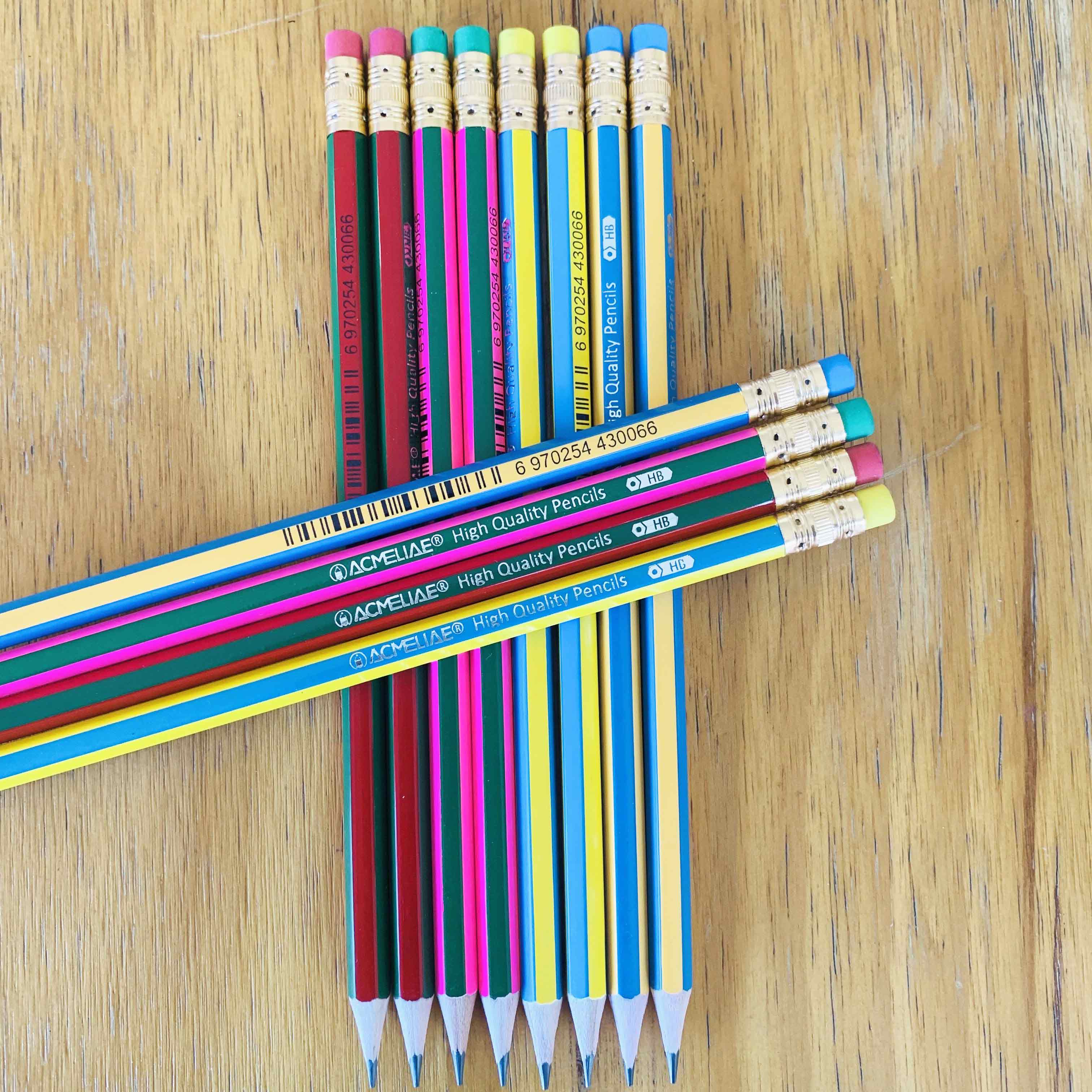ACMELIAE Two-color drawing pencil / with eraser 43012 Specification drawing