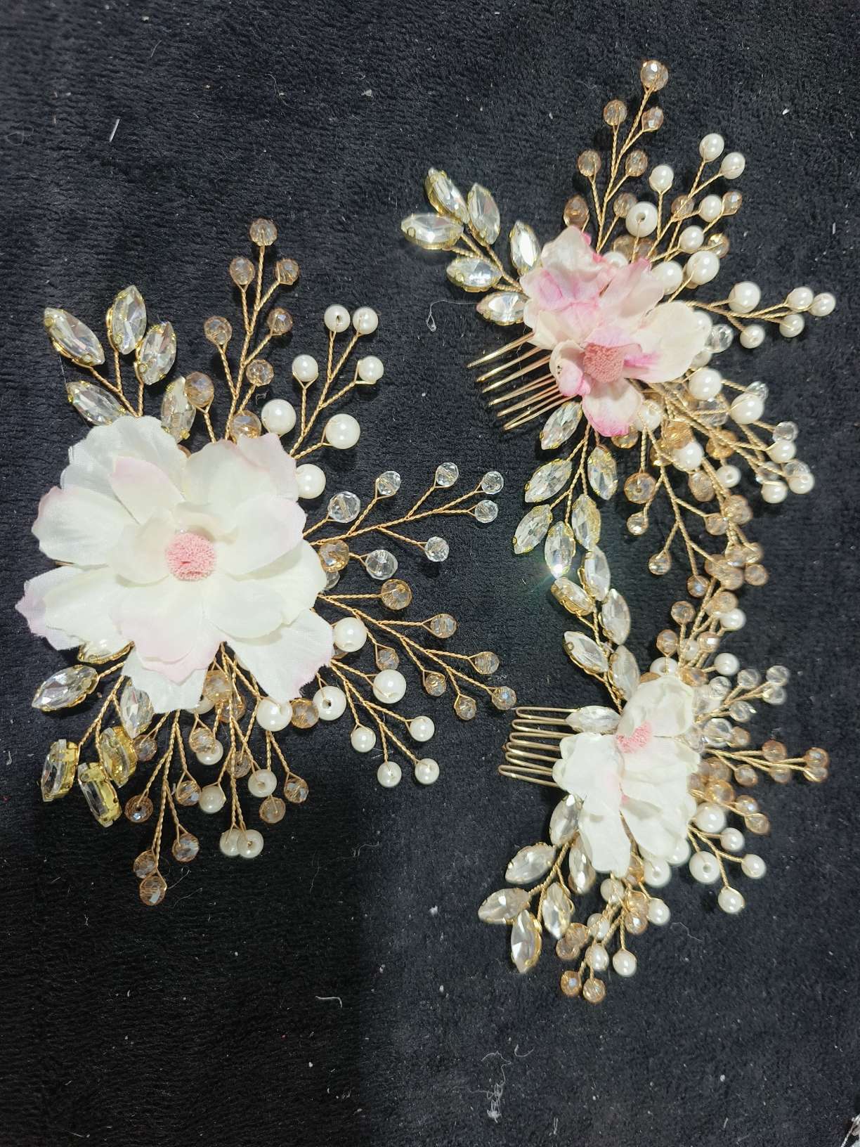 新娘专用锆石皇冠头饰 高贵典雅儿童皇冠发饰 小夹子固定 精致饰品璀璨闪耀新娘新娘