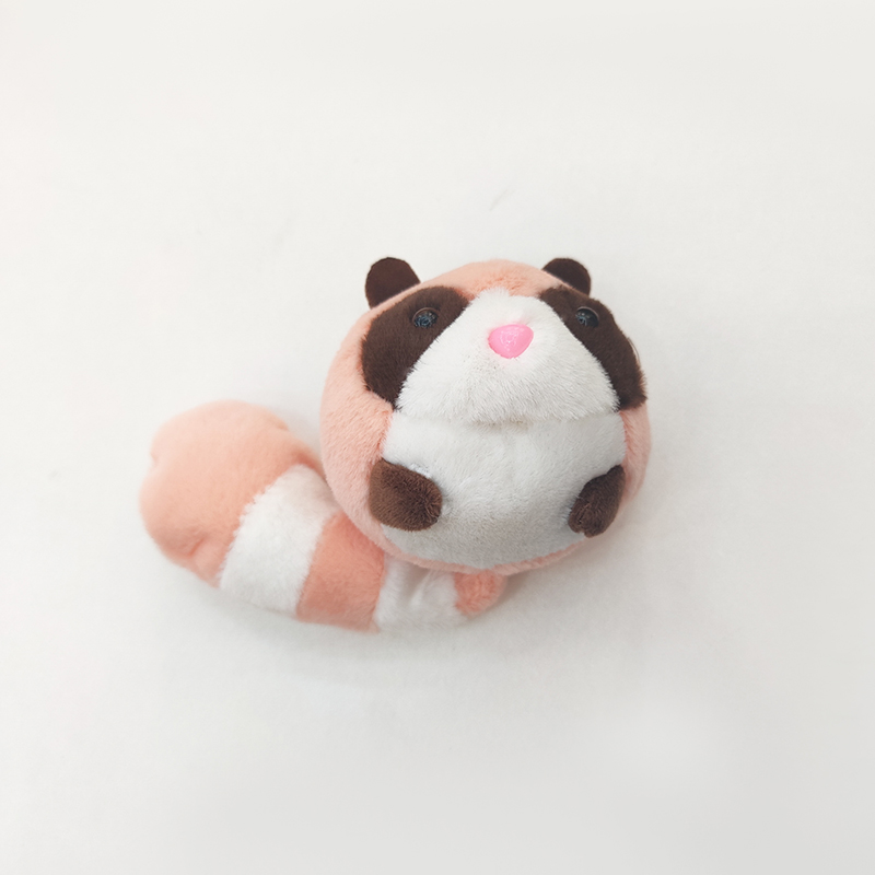 Cute long-tailed round squirrel plush toy, schoolbag pendant, cartoon creative keychain plush toy, mouse toy gift Application Scenario