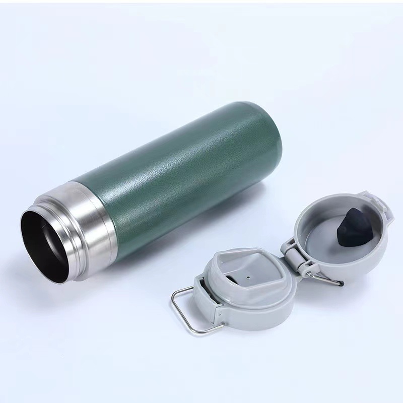 304 stainless steel bouncing cup, insulated cup, large-capacity handle pot, vacuum outdoor portable water cup, sports water bottle pic 6