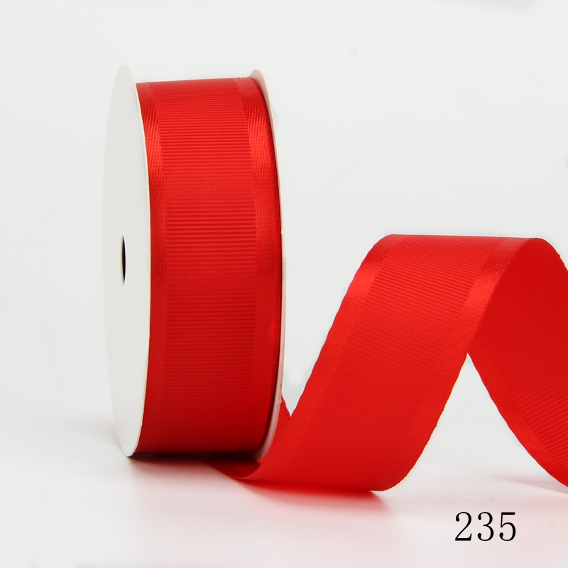 25mm wide-edge ribbed wine red packaging ribbon flower gift packaging ribbon hair accessory bow Application Scenario