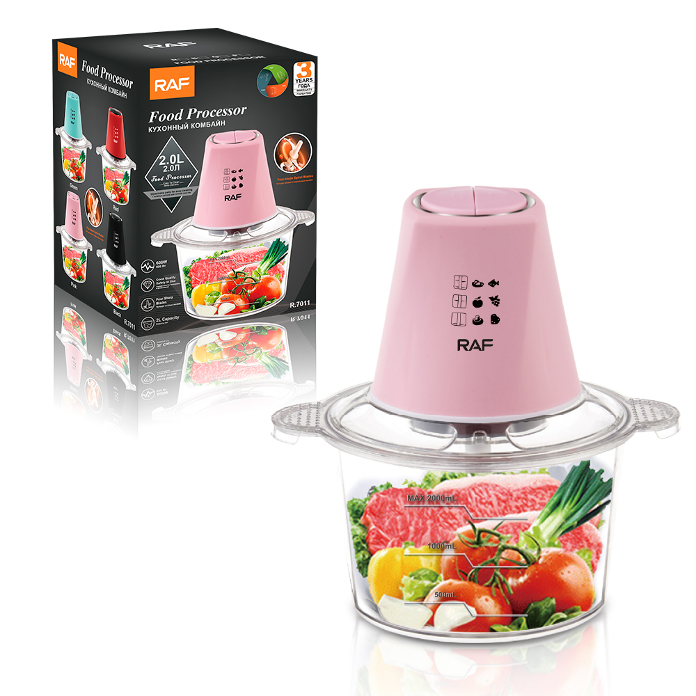 RAF European-style electric meat grinder, household fully automatic blender, kitchen processor, complementary food machine R.7011 Application Scenario