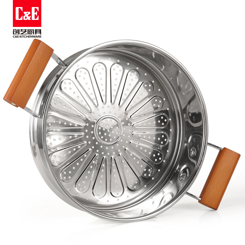 C&E Creative Steamer 304 stainless steel, double-layer multi-functional pot with top steaming and bottom boiling, large-capacity soup pot, kitchenware for home use pic 16