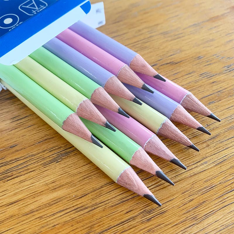 ACMELIAE Foil Transfer Printing 2B Dipped Pencil Round 43518 details Picture